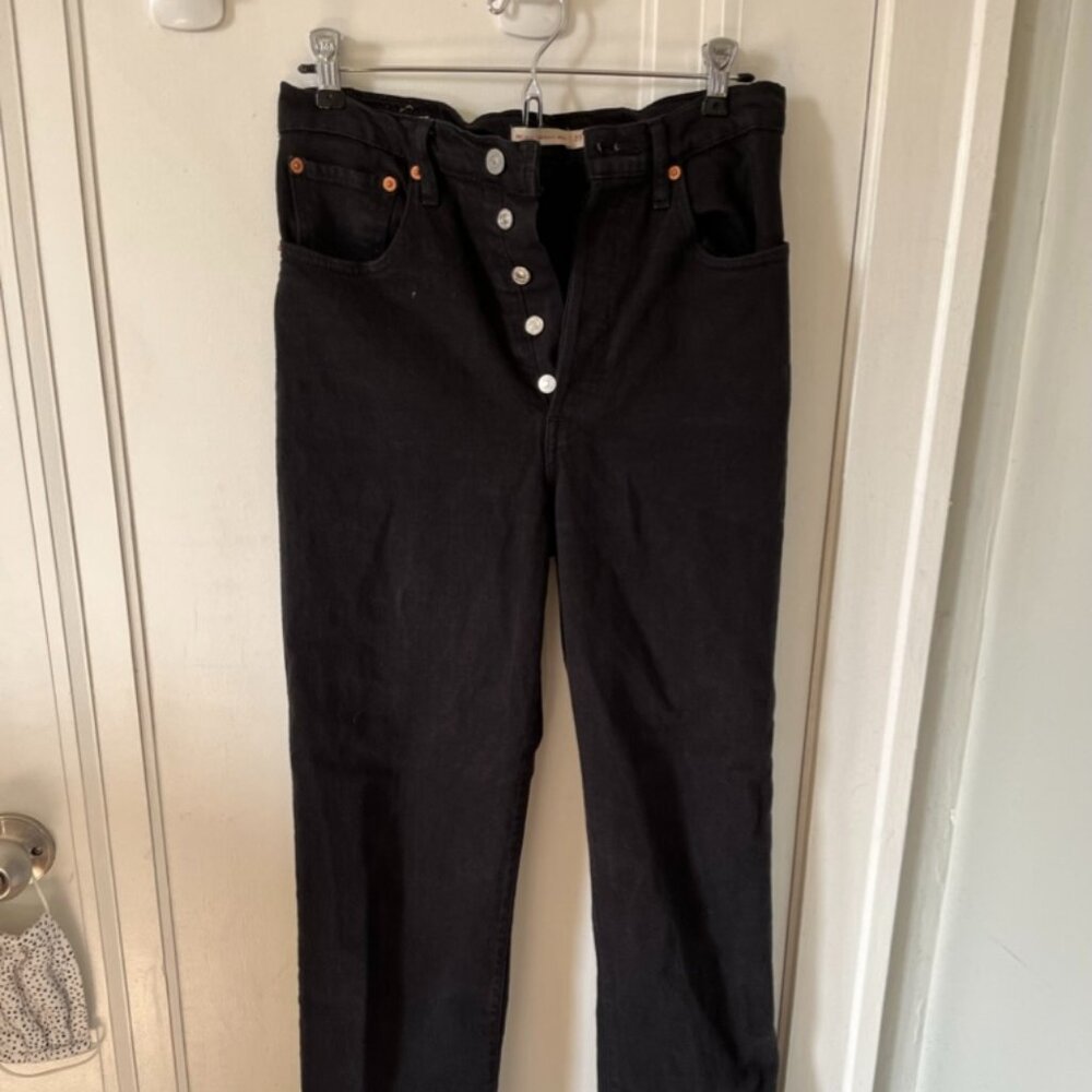 Levi's Ribcage Ankle Boot Cut Jeans Black